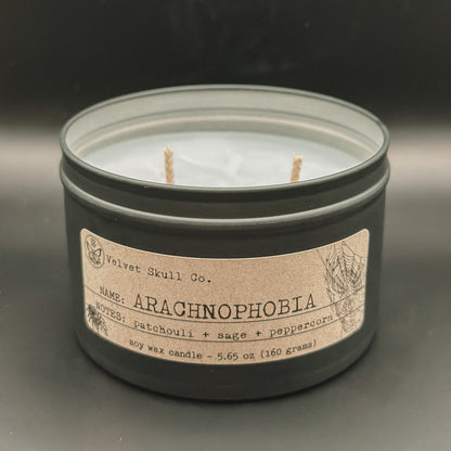 Arachnophobia [spiders] Candle