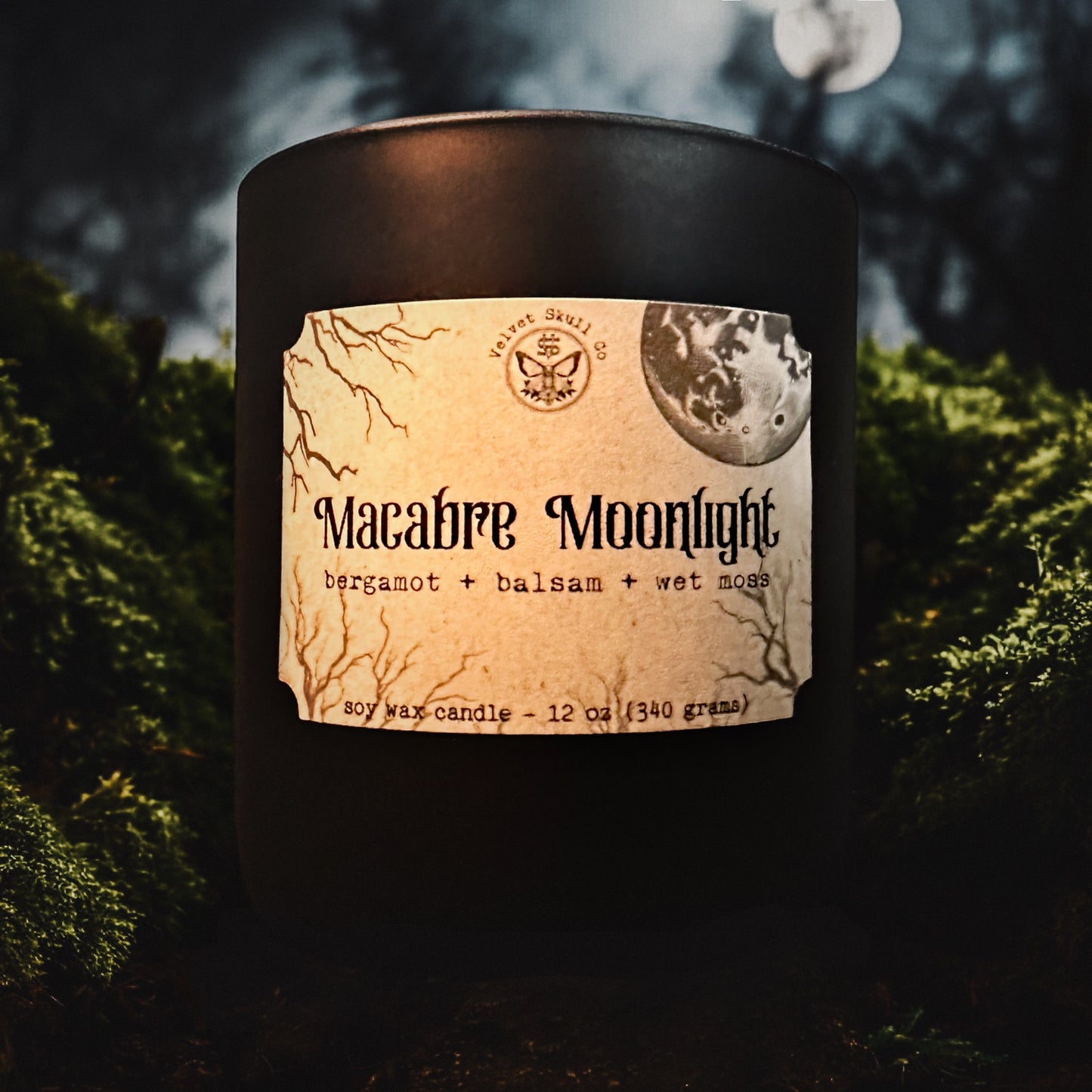 Macabre Moonlight Candle